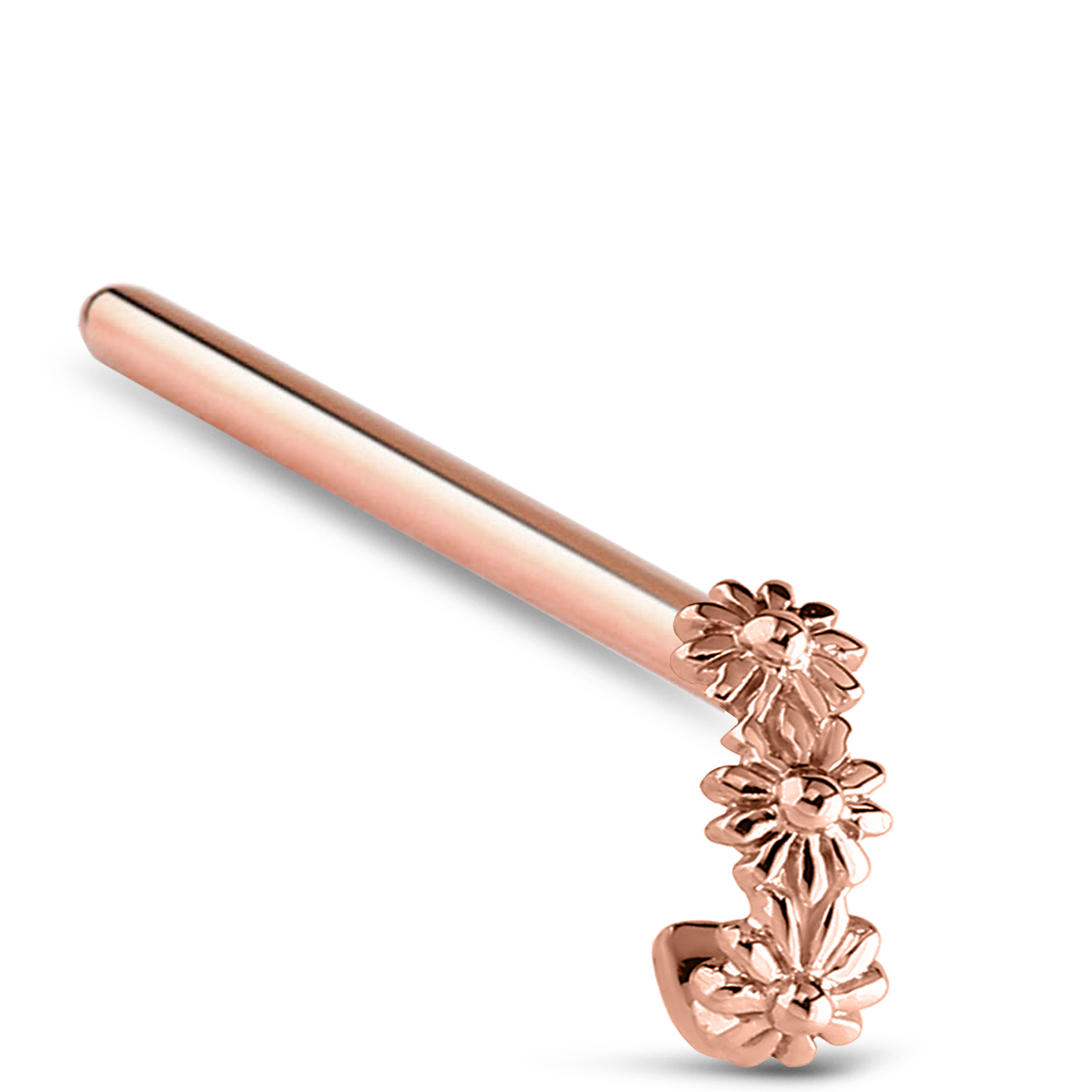 Flower Nose Hugger 316L Surgical Steel 20G