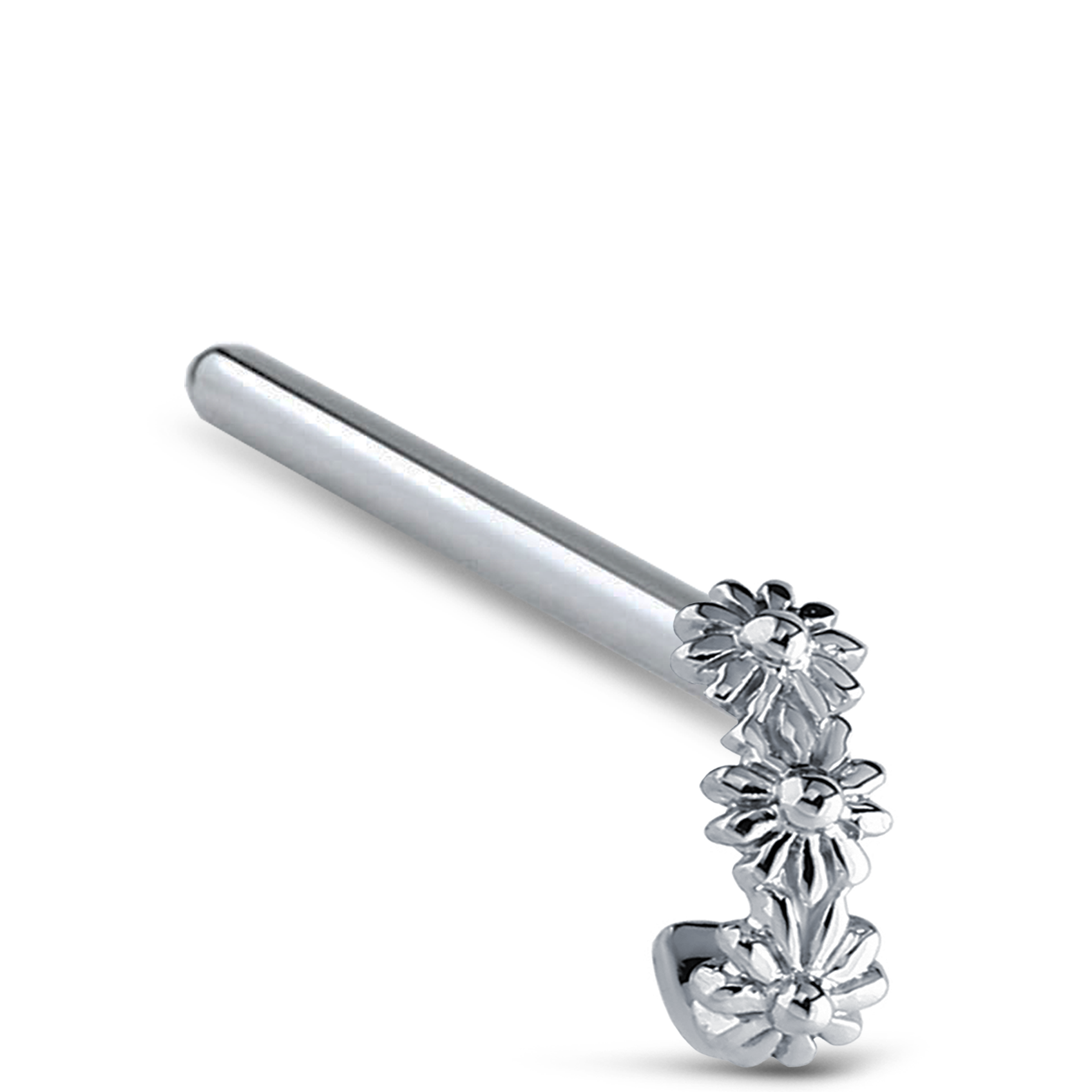 Flower Nose Hugger 316L Surgical Steel 20G