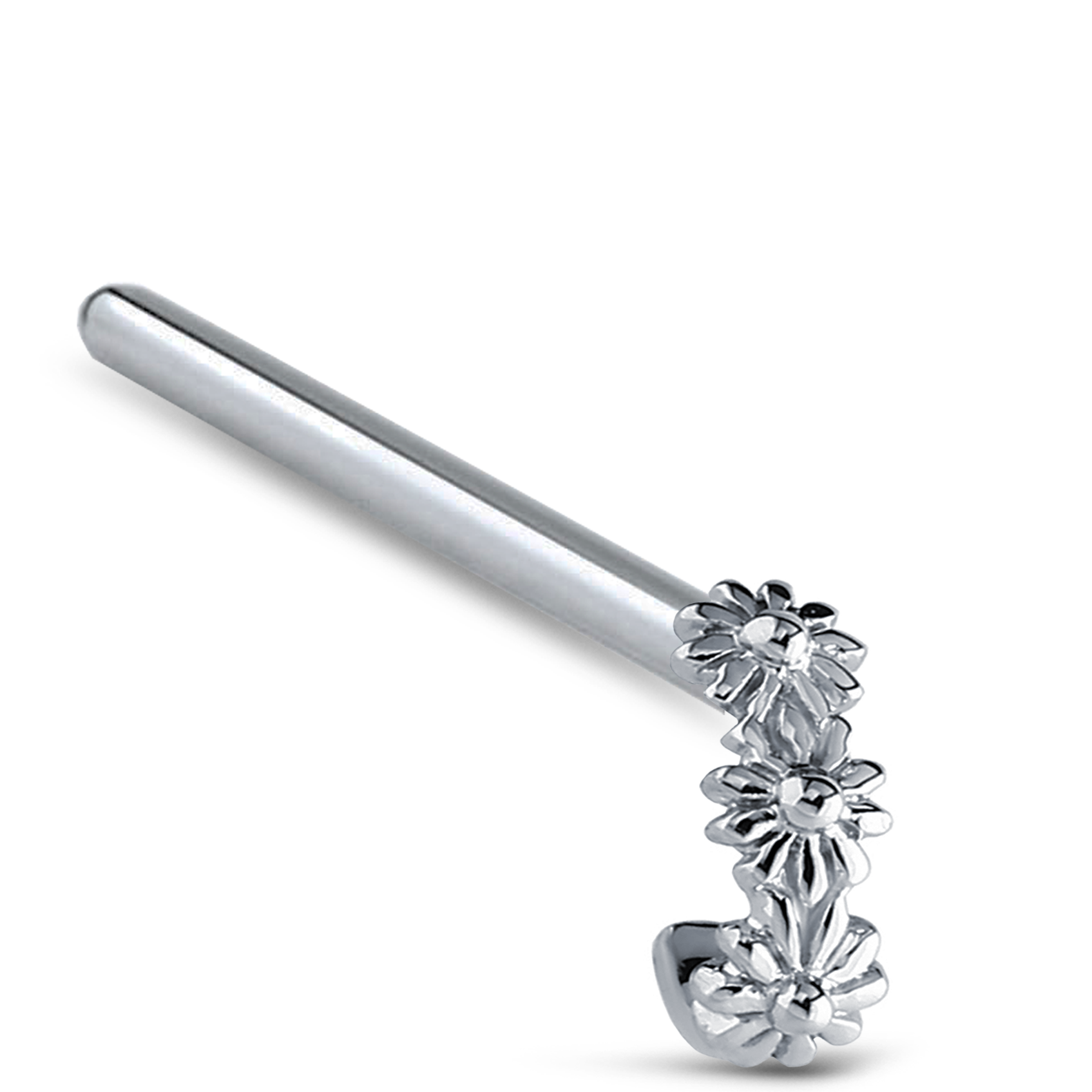 Flower Nose Hugger 316L Surgical Steel 20G