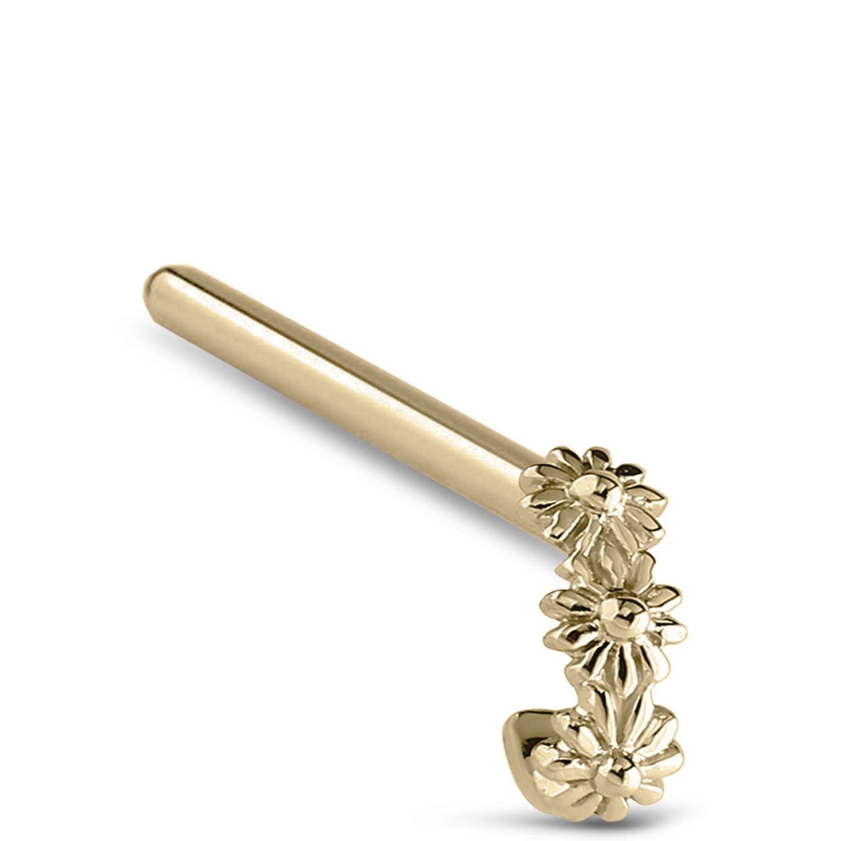 Flower Nose Hugger 316L Surgical Steel 20G