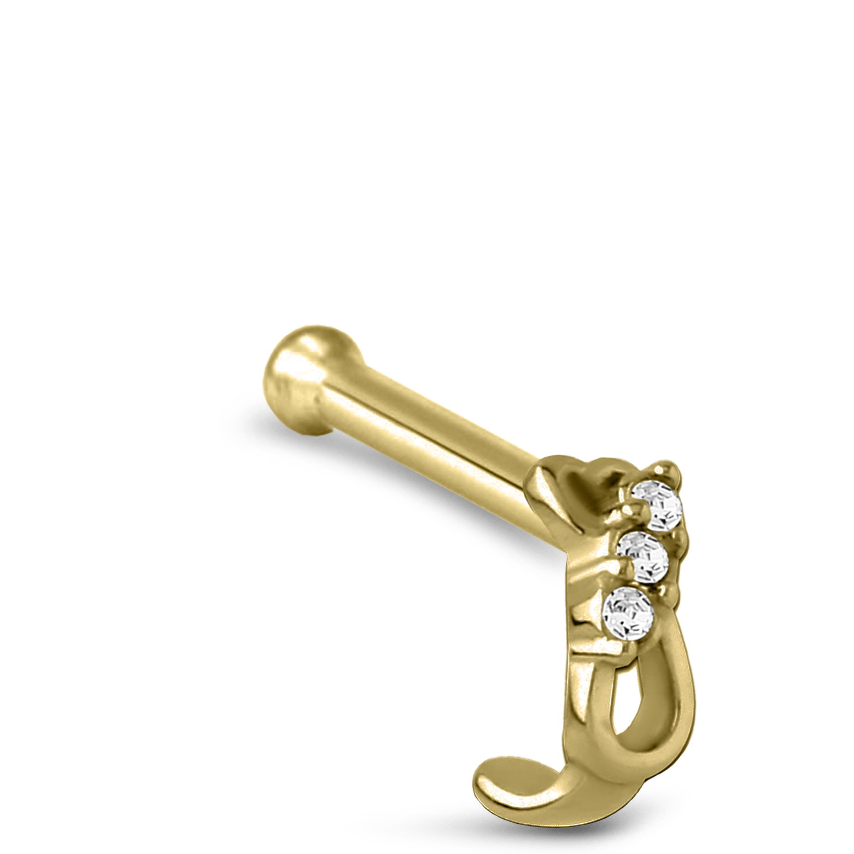 Heart Infinity Nose Hugger Stud 316L Surgical Steel 20G