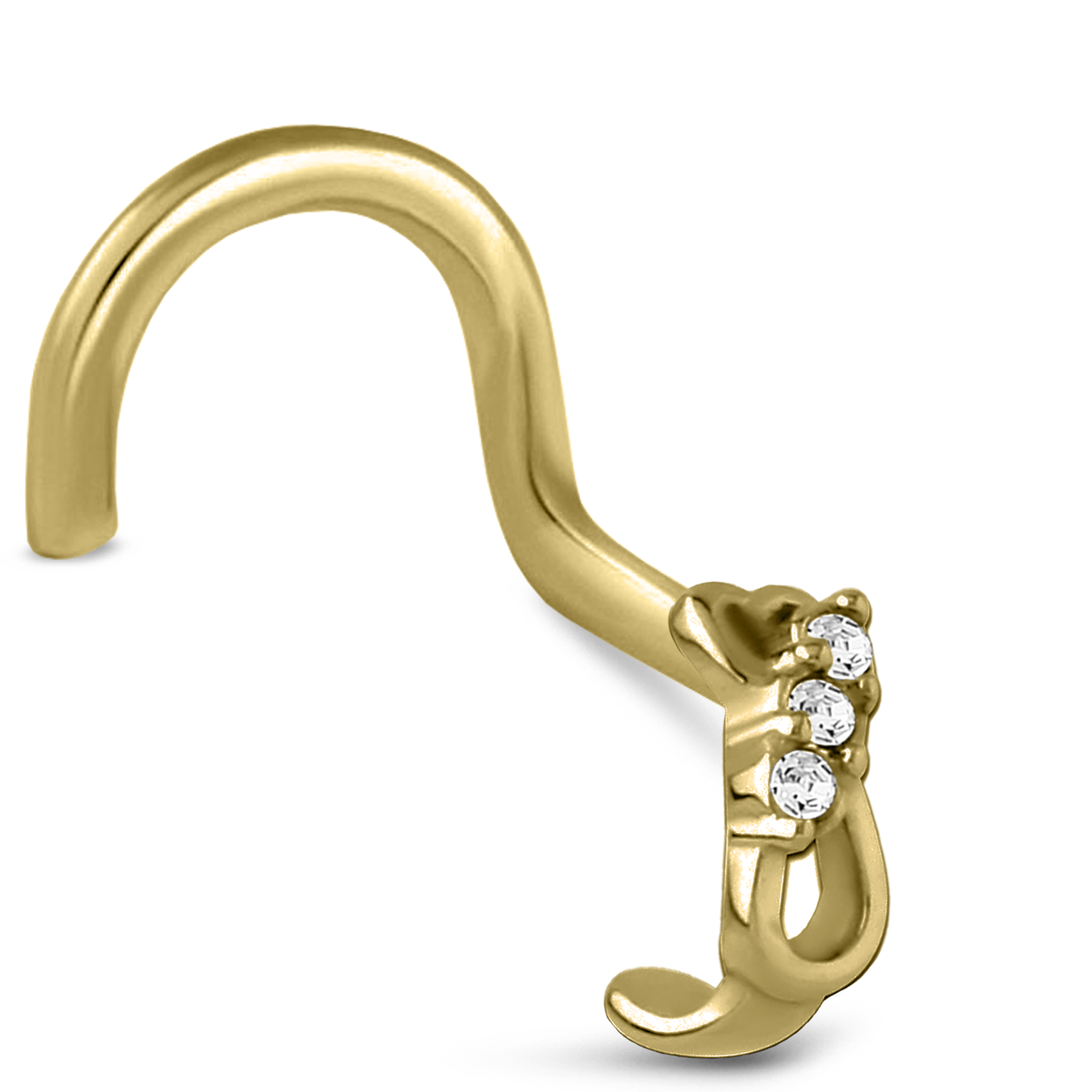 Heart Infinity Nose Hugger Stud 316L Surgical Steel 20G