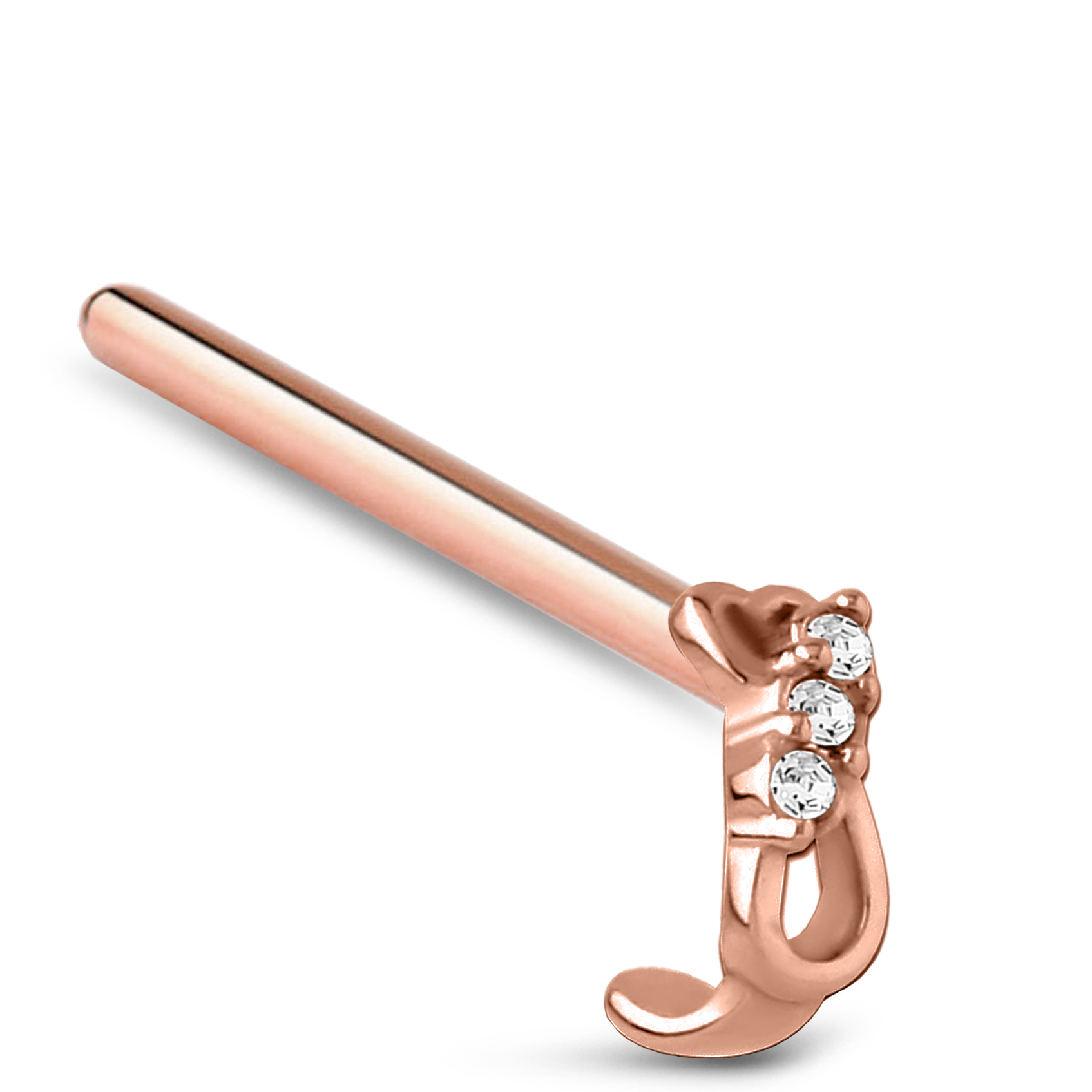 Heart Infinity Nose Hugger Stud 316L Surgical Steel 20G