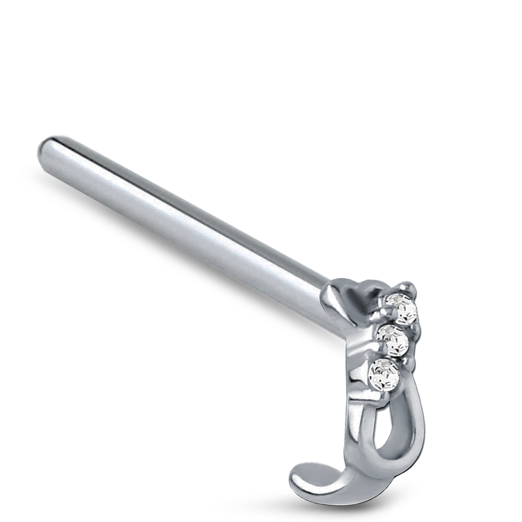 Heart Infinity Nose Hugger Stud 316L Surgical Steel 20G