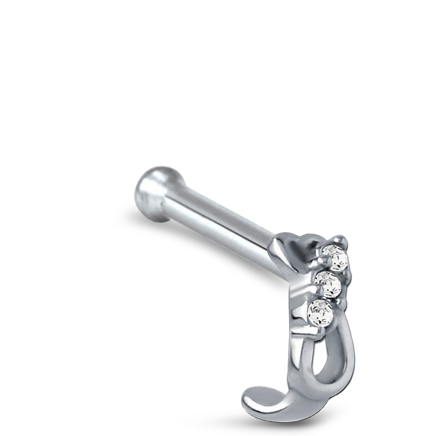 Heart Infinity Nose Hugger Stud 316L Surgical Steel 20G