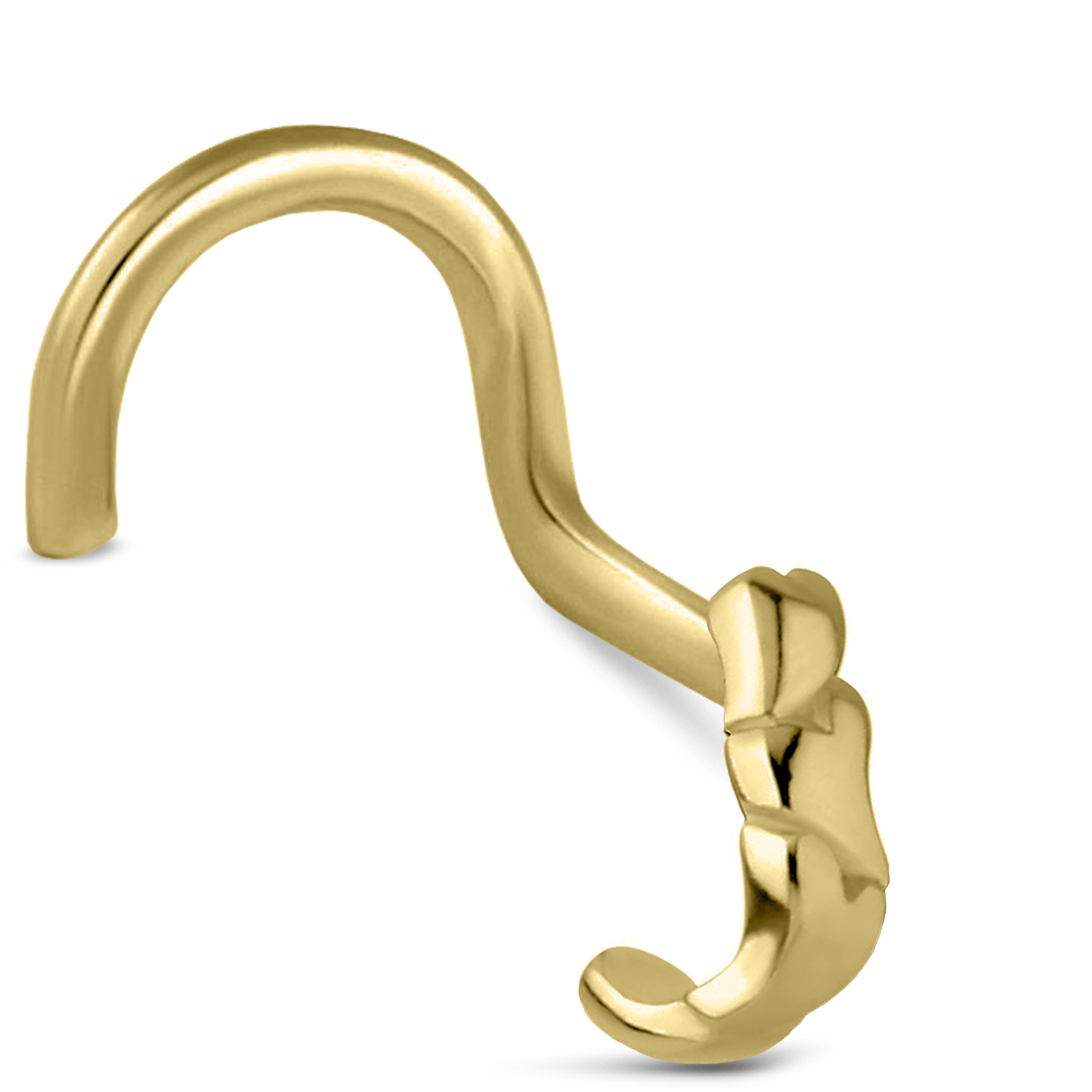 Hearts Nose Hugger Stud 316L Surgical Steel 20G