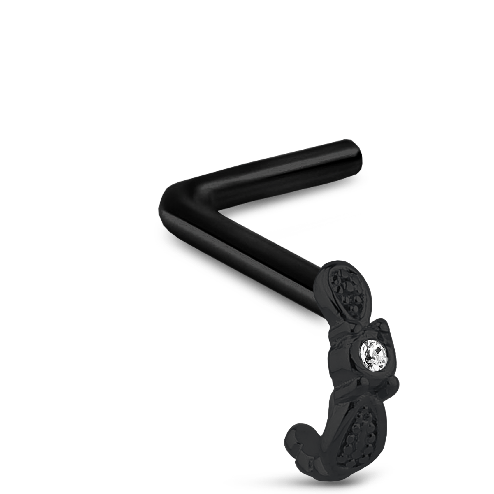 Wing Nose Hugger 316L Surgical Steel Stud 20G