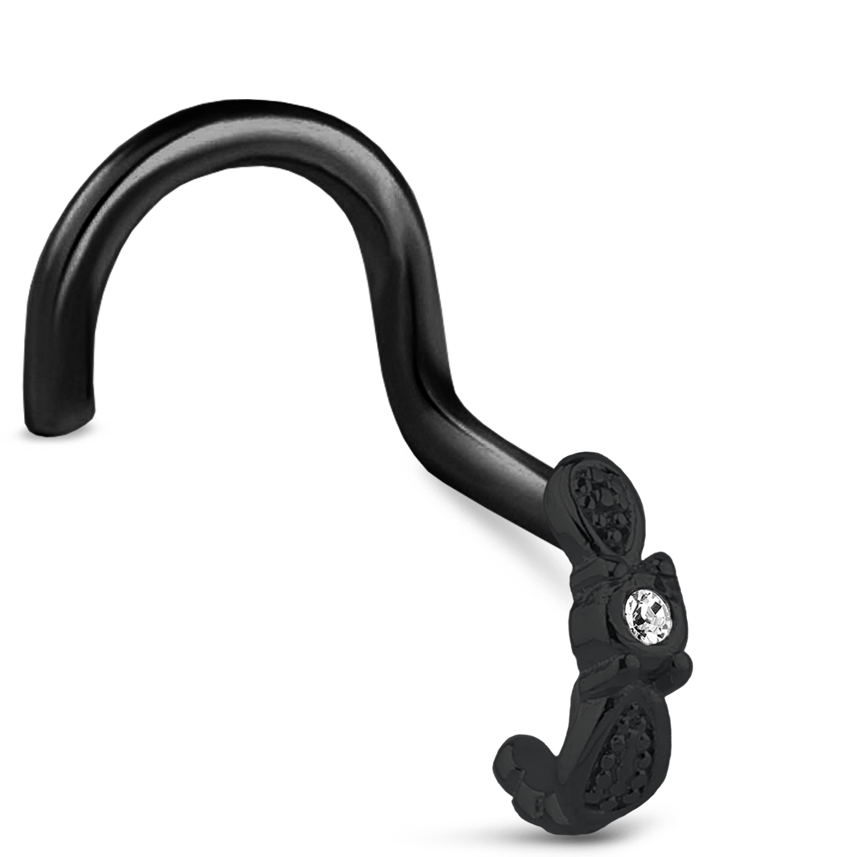 Wing Nose Hugger 316L Surgical Steel Stud 20G