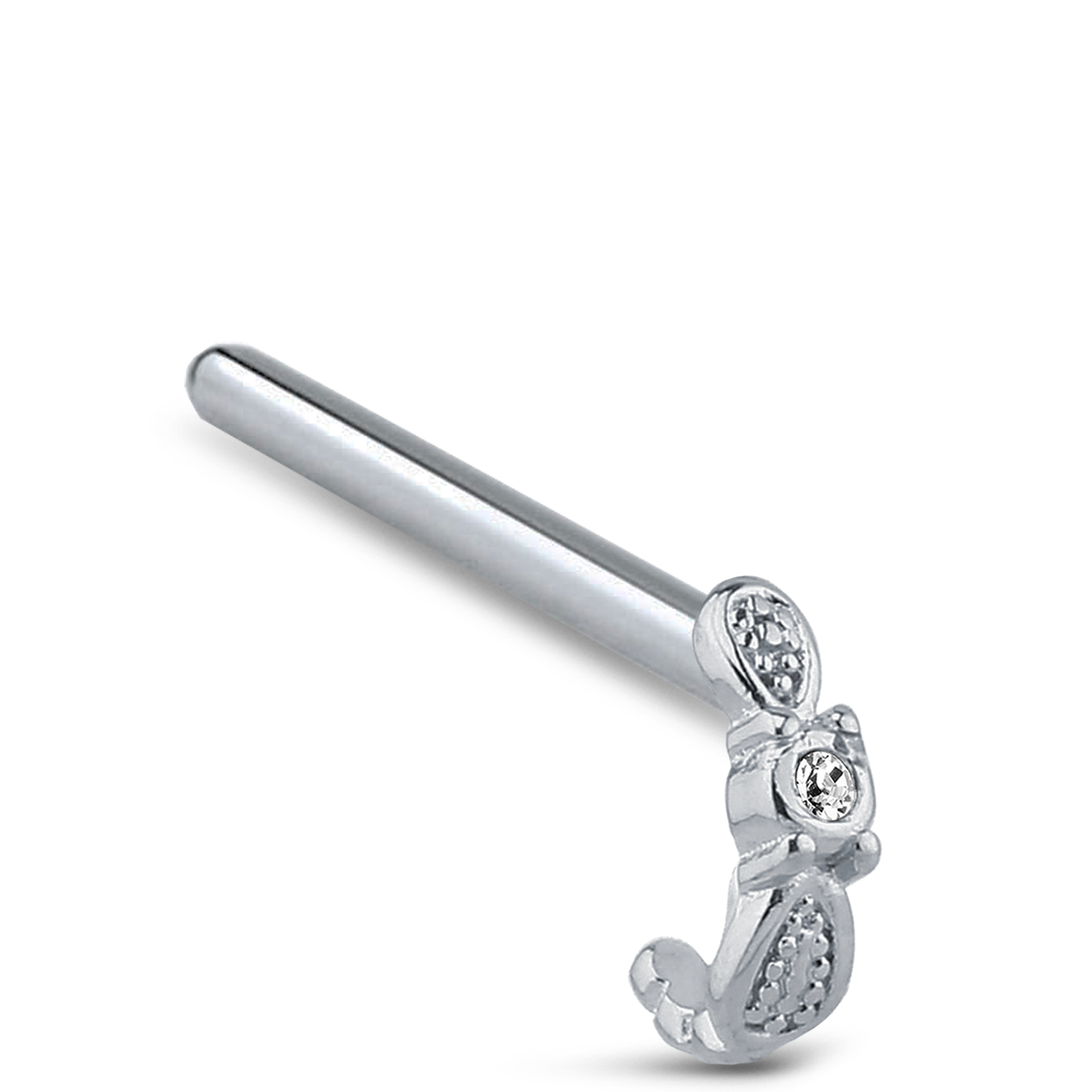 Wing Nose Hugger 316L Surgical Steel Stud 20G