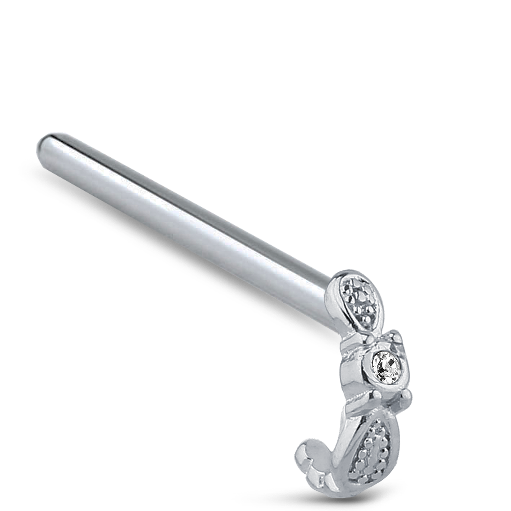 Wing Nose Hugger 316L Surgical Steel Stud 20G