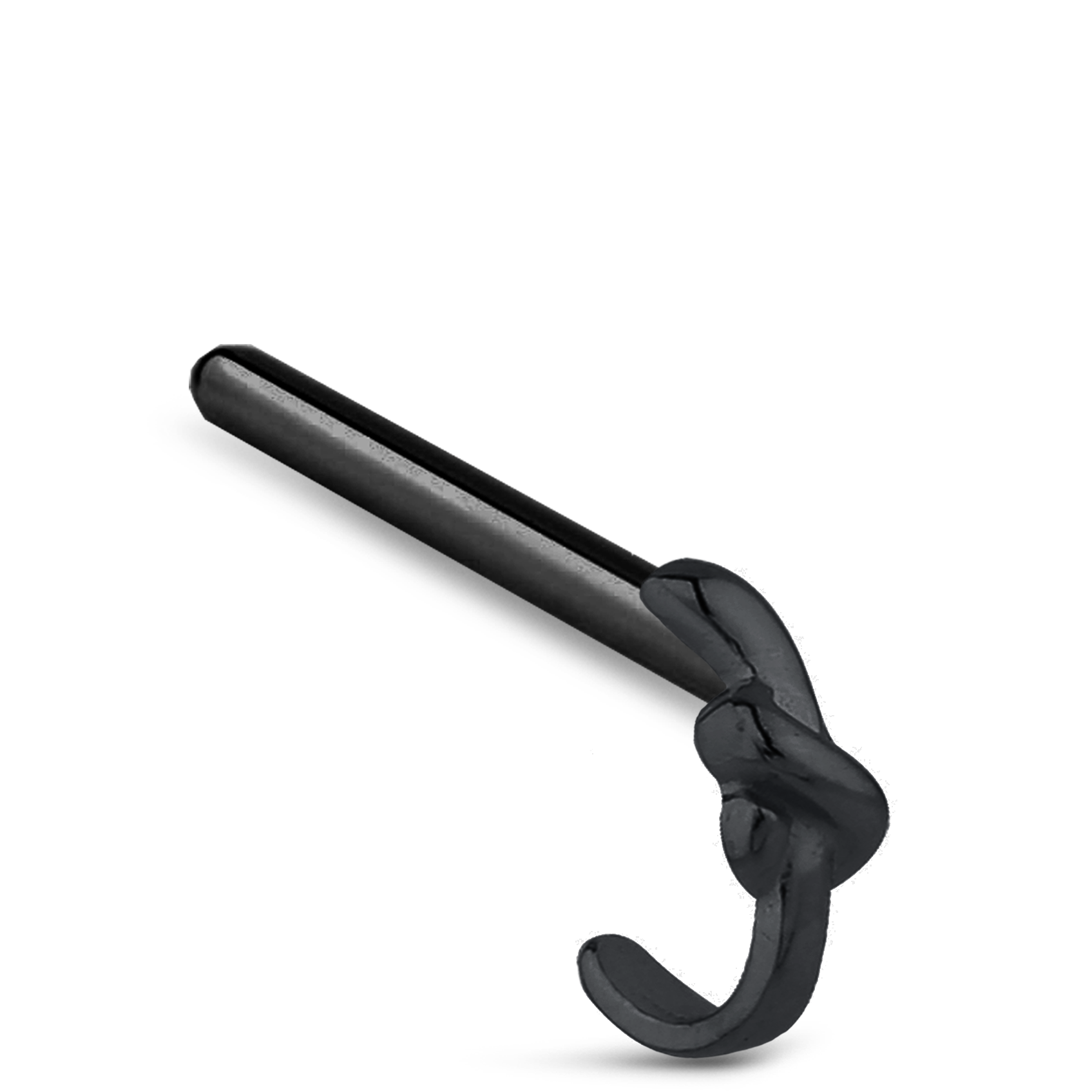 Tie Knot Nose Hugger Stud Ring 316L Surgical Steel 20G