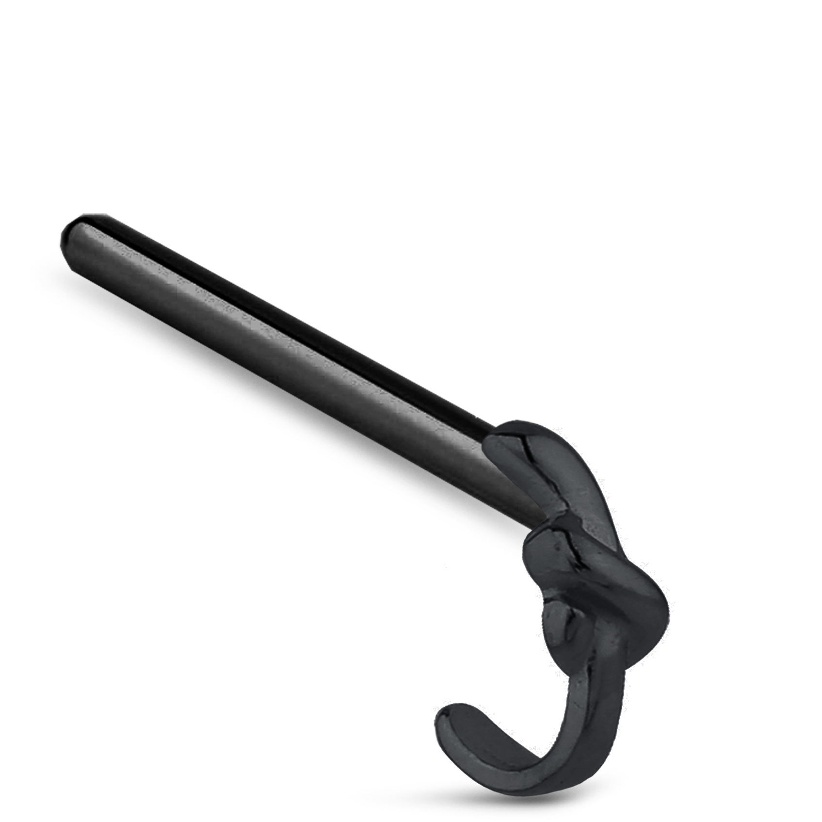 Tie Knot Nose Hugger Stud Ring 316L Surgical Steel 20G