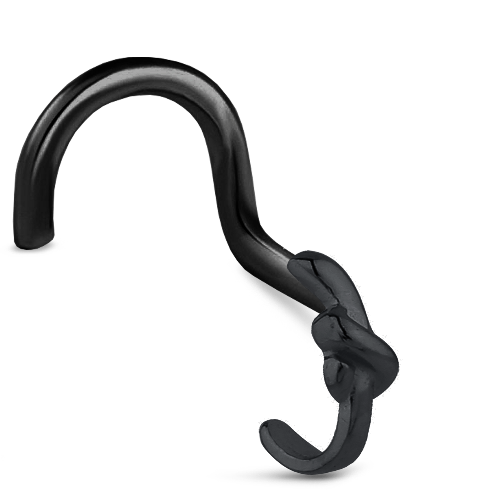 Tie Knot Nose Hugger Stud Ring 316L Surgical Steel 20G