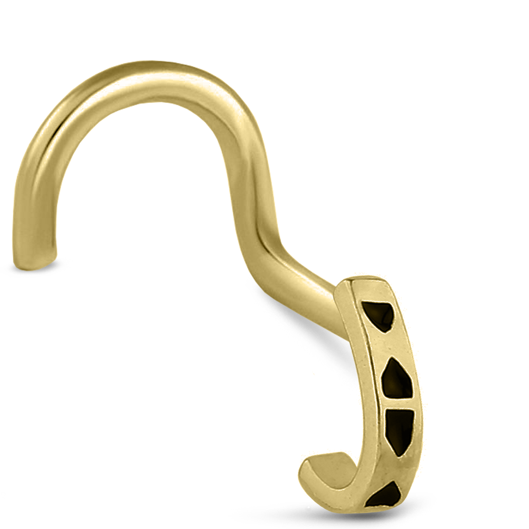 Tribal Nose Hugger Stud Ring 316L Surgical Steel