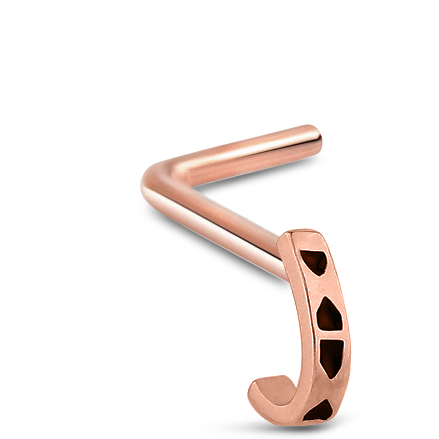 Tribal Nose Hugger Stud Ring 316L Surgical Steel