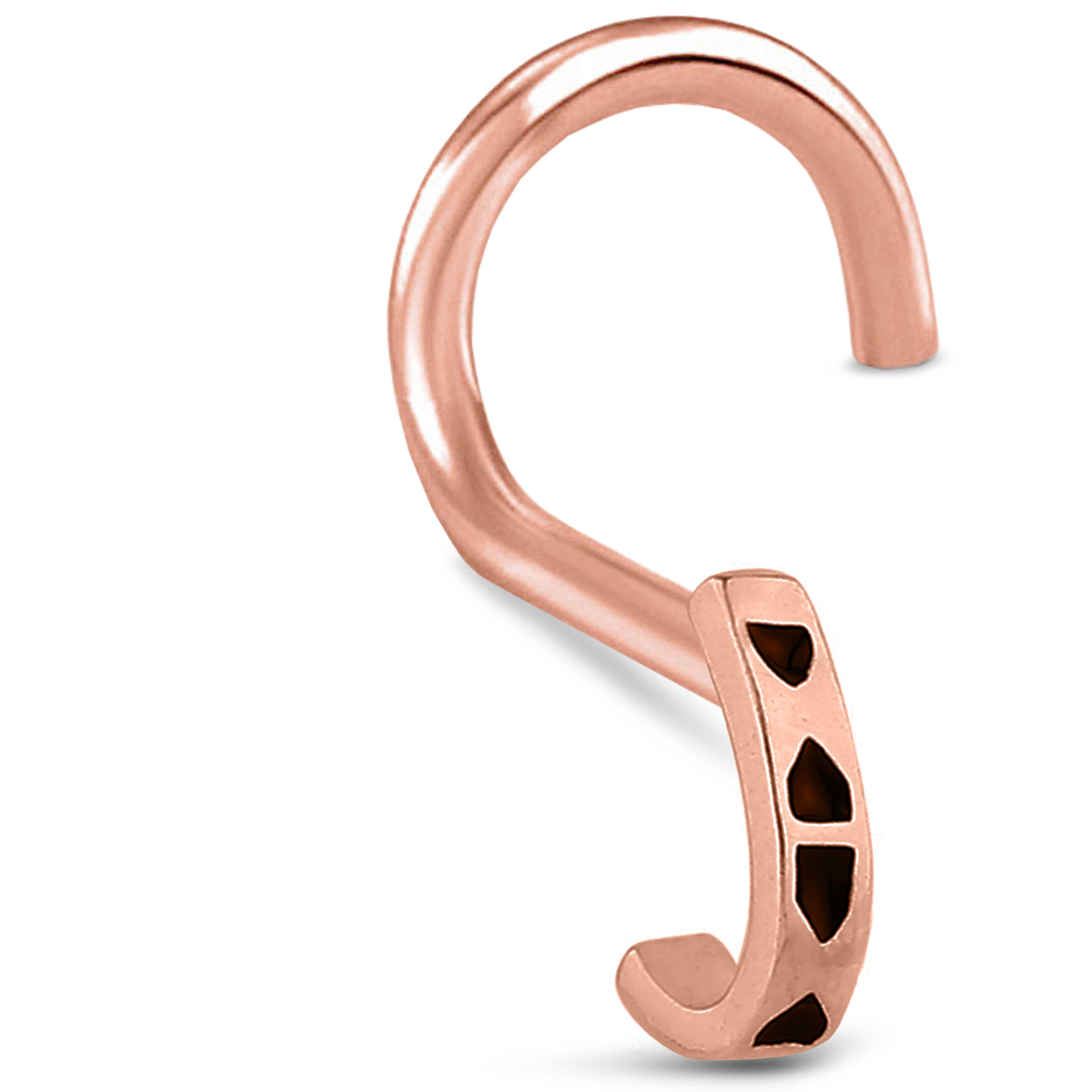 Tribal Nose Hugger Stud Ring 316L Surgical Steel