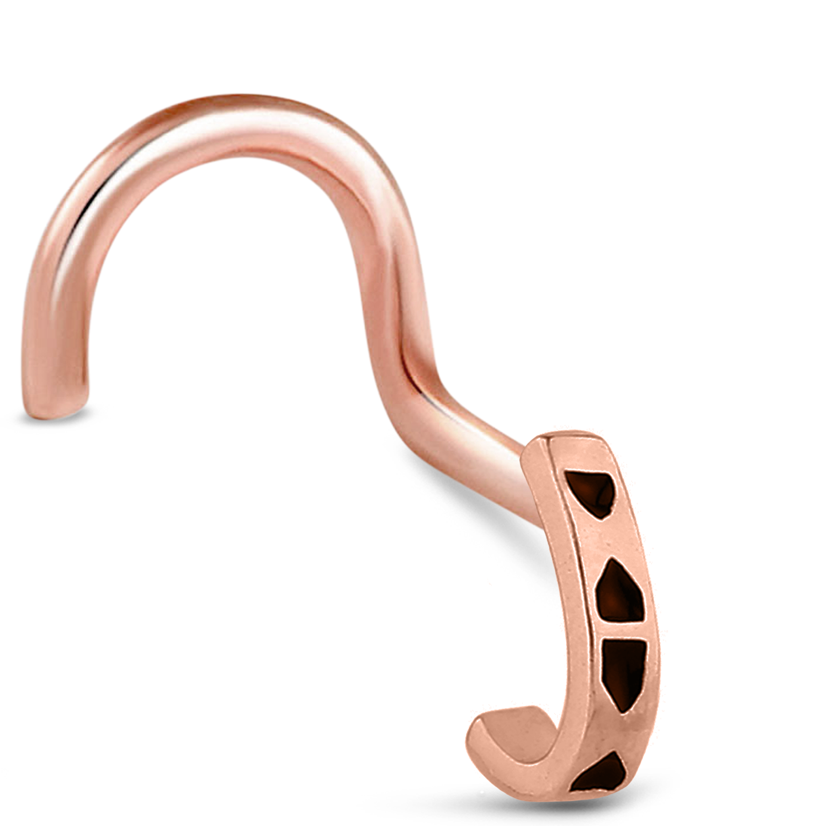 Tribal Nose Hugger Stud Ring 316L Surgical Steel