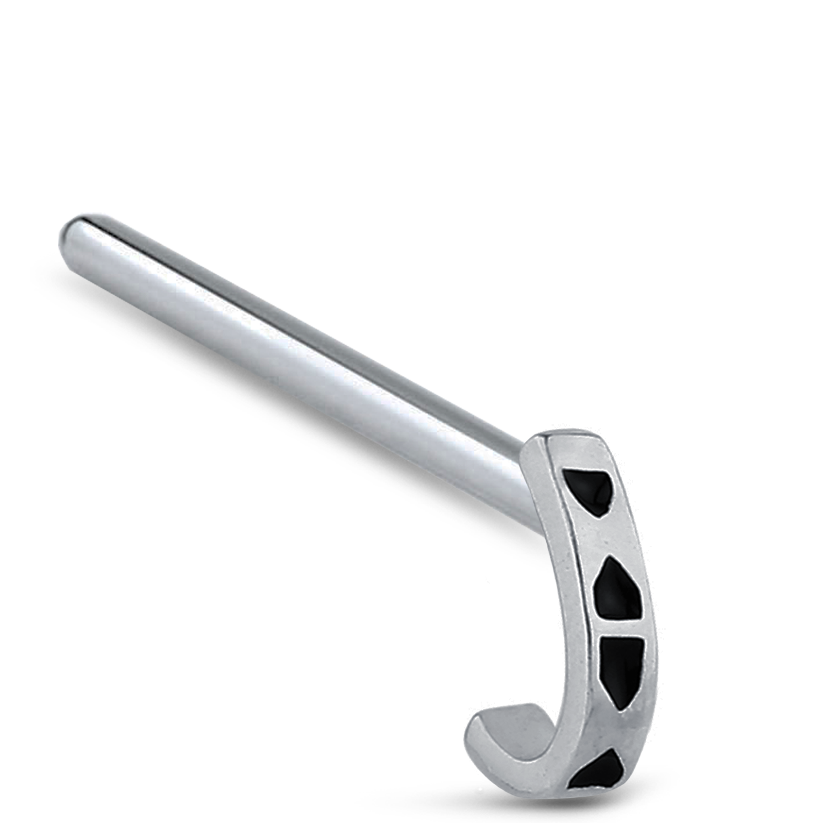 Tribal Nose Hugger Stud Ring 316L Surgical Steel