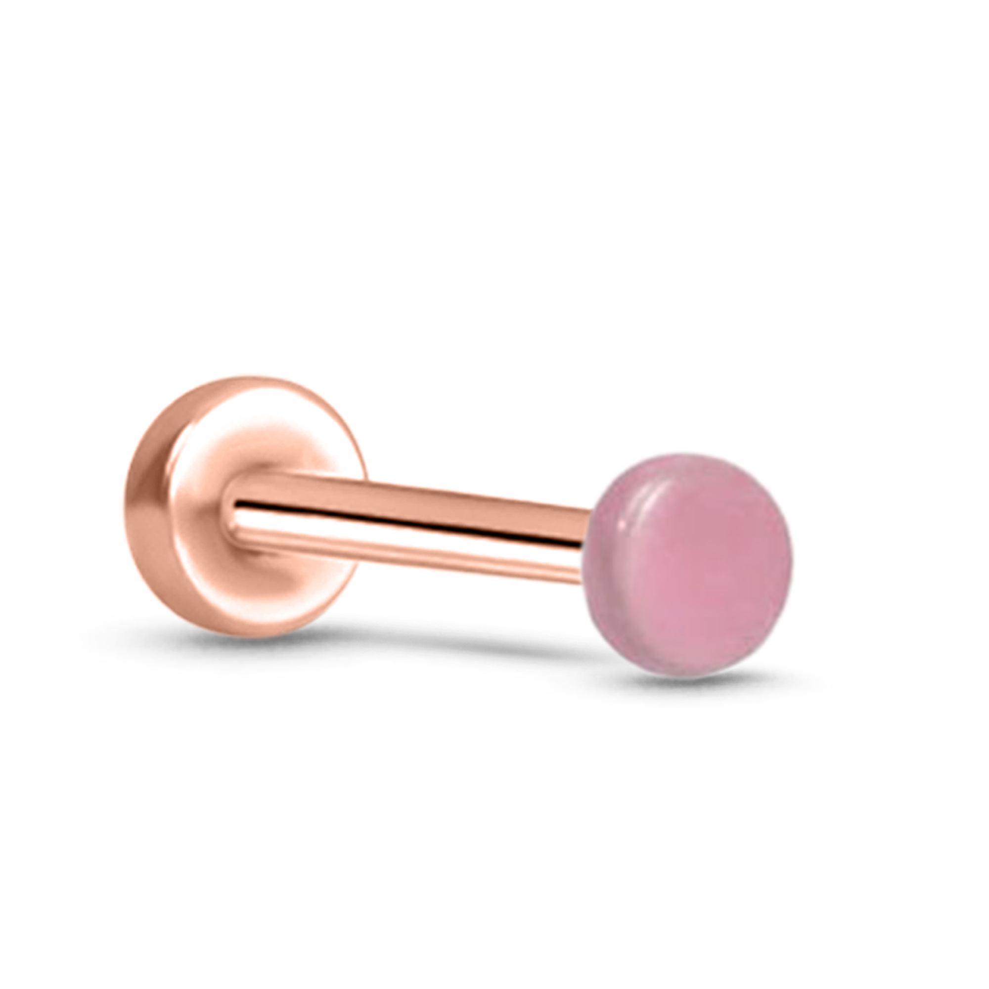Skin Tone Labret Style Threadless Push Pin Surgical Steel Stud