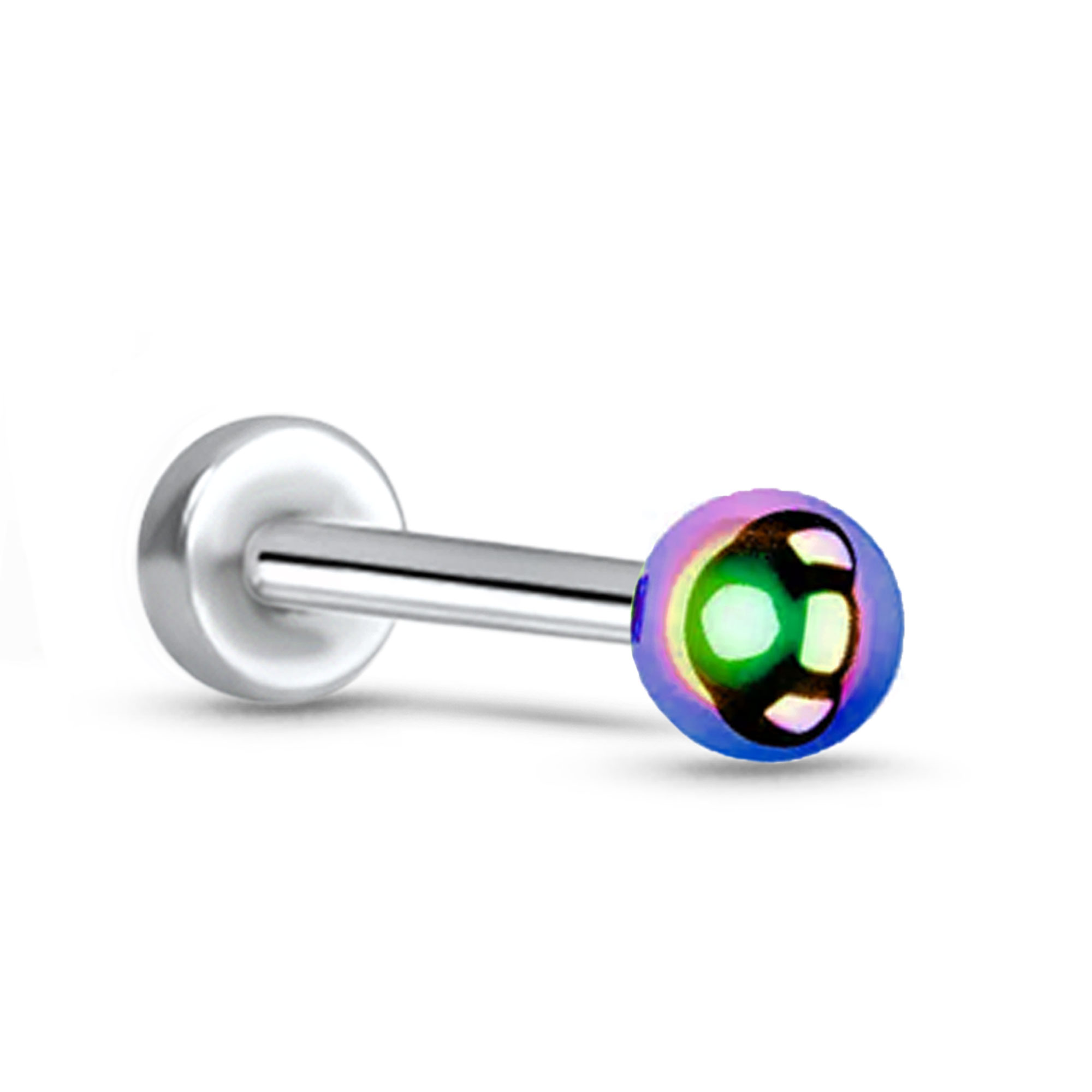 2mm Ball Screw Style Labret Stud 316L Surgical Steel