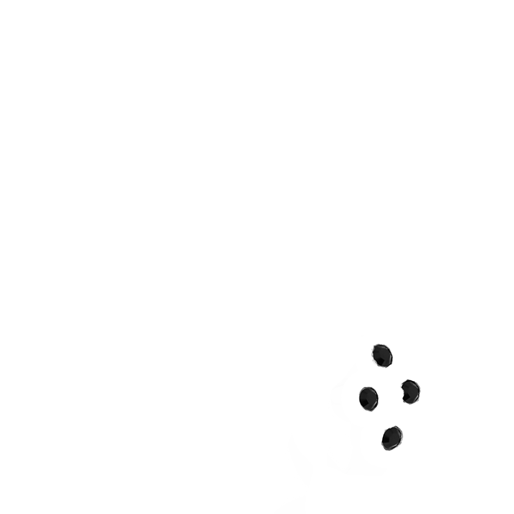 surgical-steel-sterling-silver-nose-hugger-4-stone-NS507-D1640-black