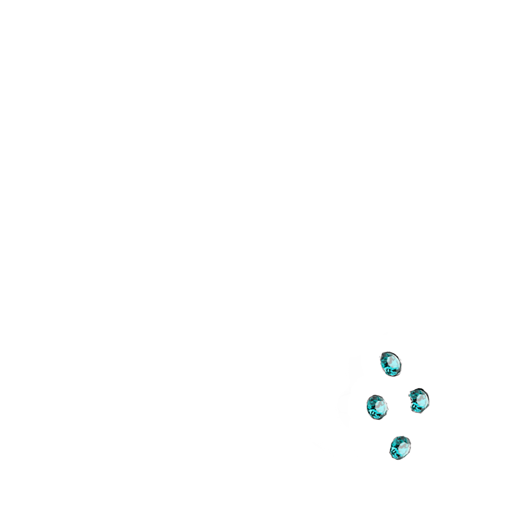 surgical-steel-sterling-silver-nose-hugger-4-stone-NS507-D1640-blue-zircon