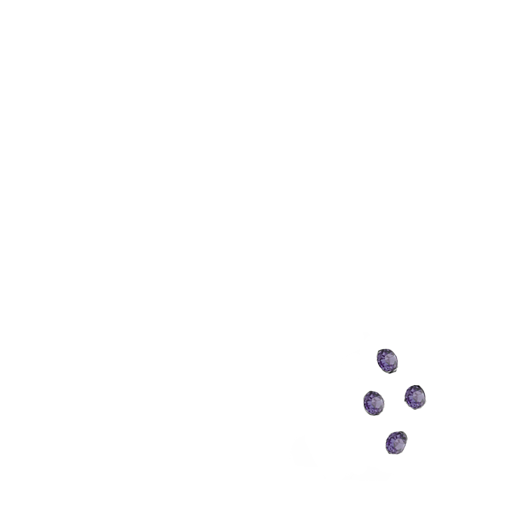 surgical-steel-sterling-silver-nose-hugger-4-stone-NS507-D1640-purple