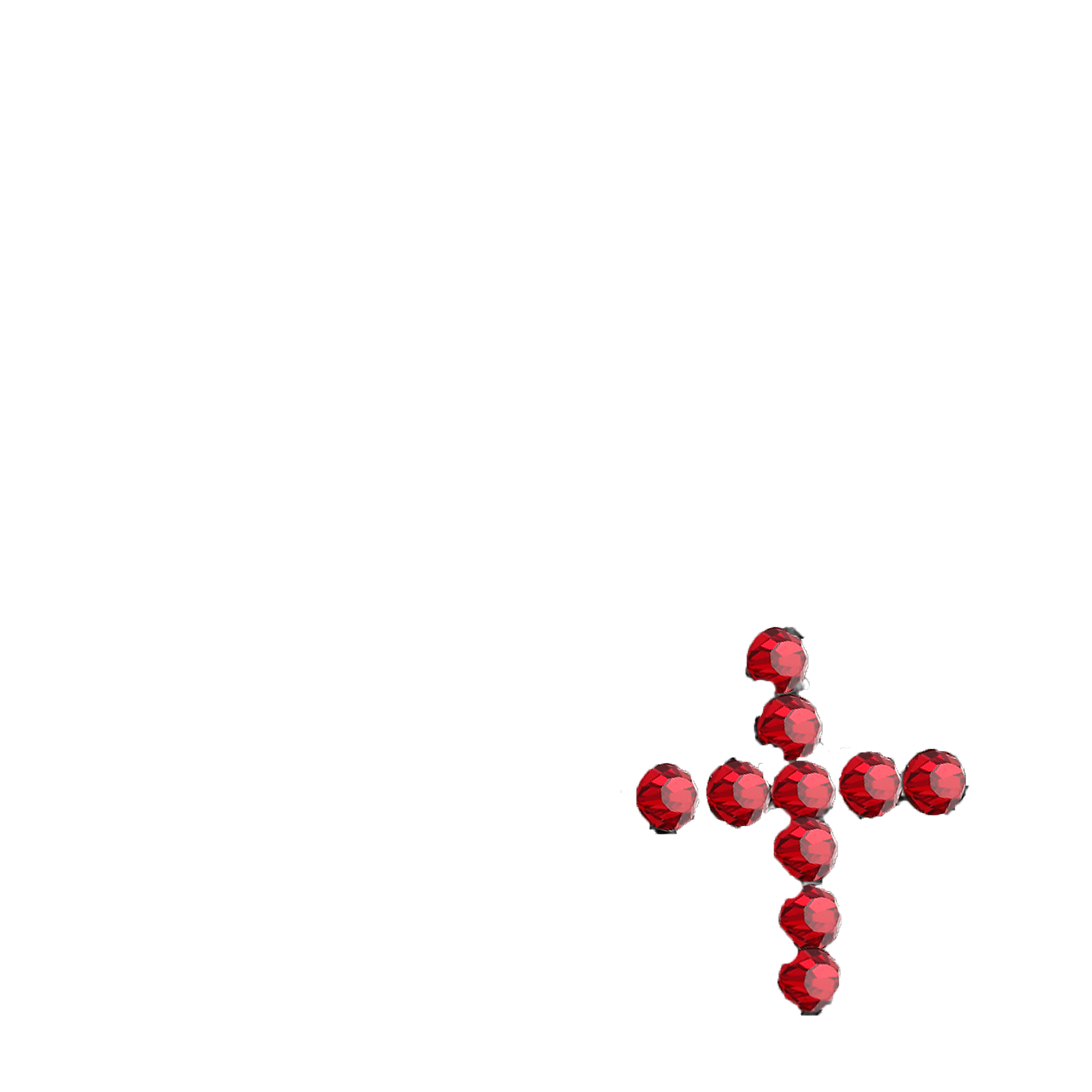 surgical-steel-sterling-silver-nose-hugger-cross-C3000-D1637-red