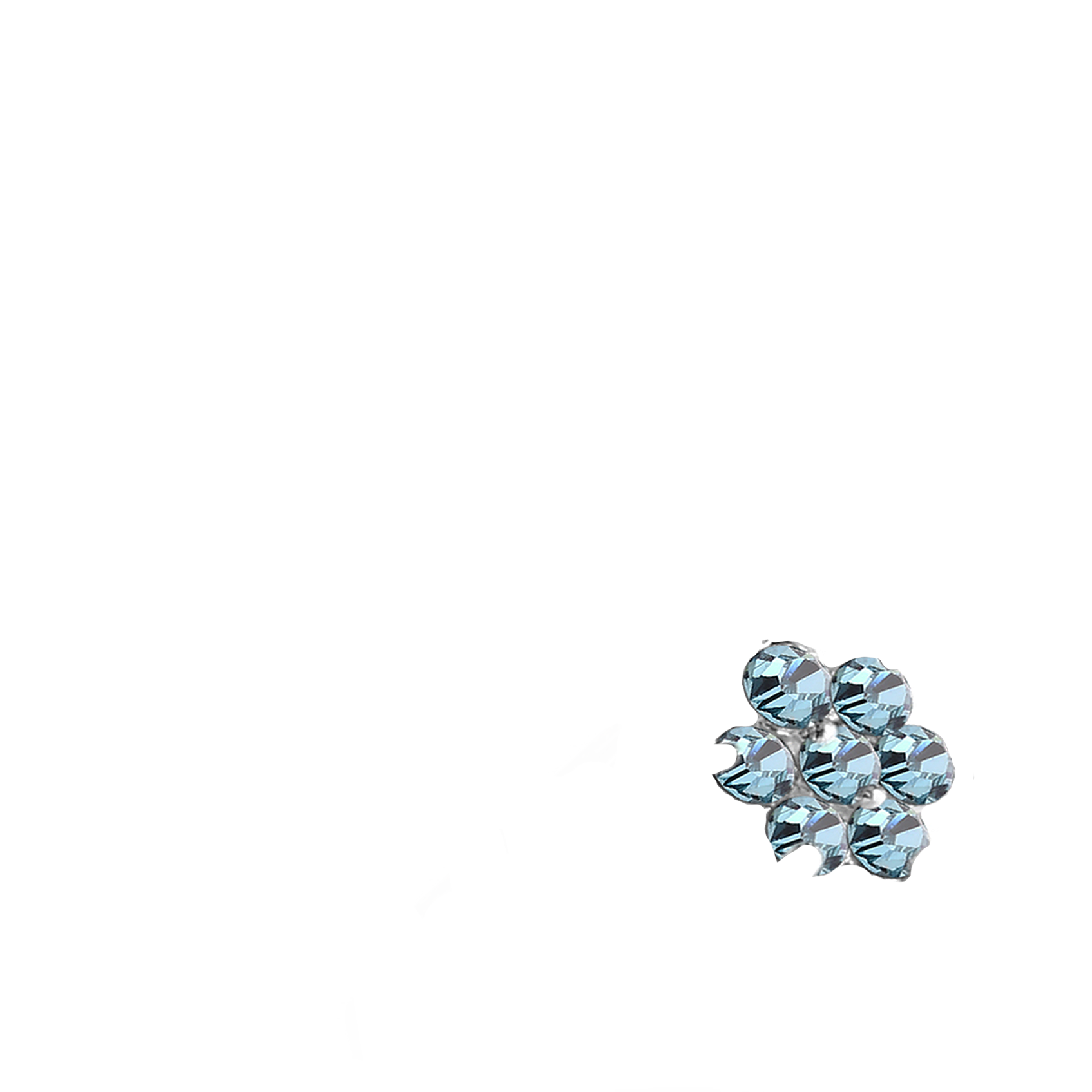 surgical-steel-sterling-silver-nose-hugger-stud-flower-cz-NS78-D1648-aqua-sterling
