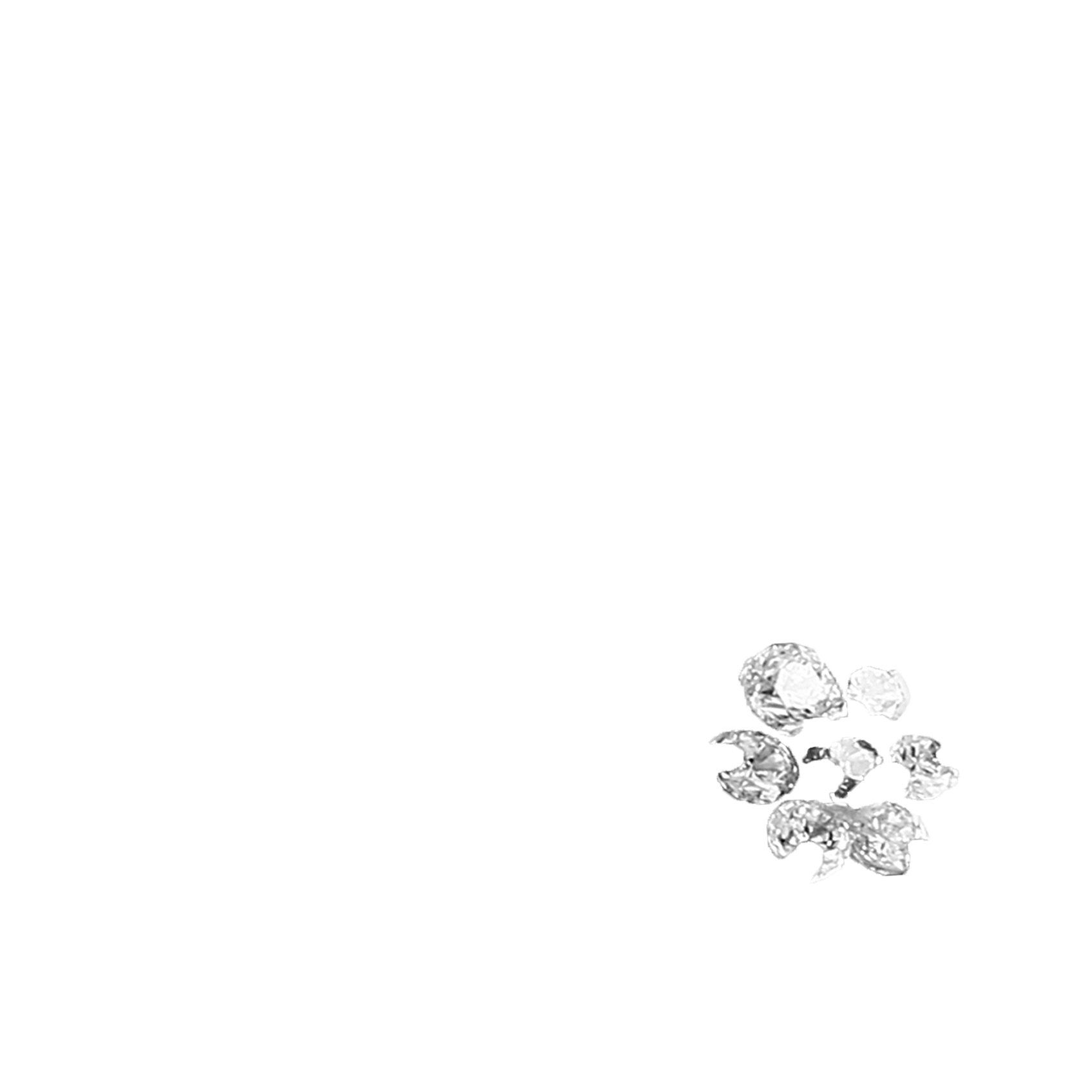 surgical-steel-sterling-silver-nose-hugger-stud-flower-cz-NS78-D1648-clear