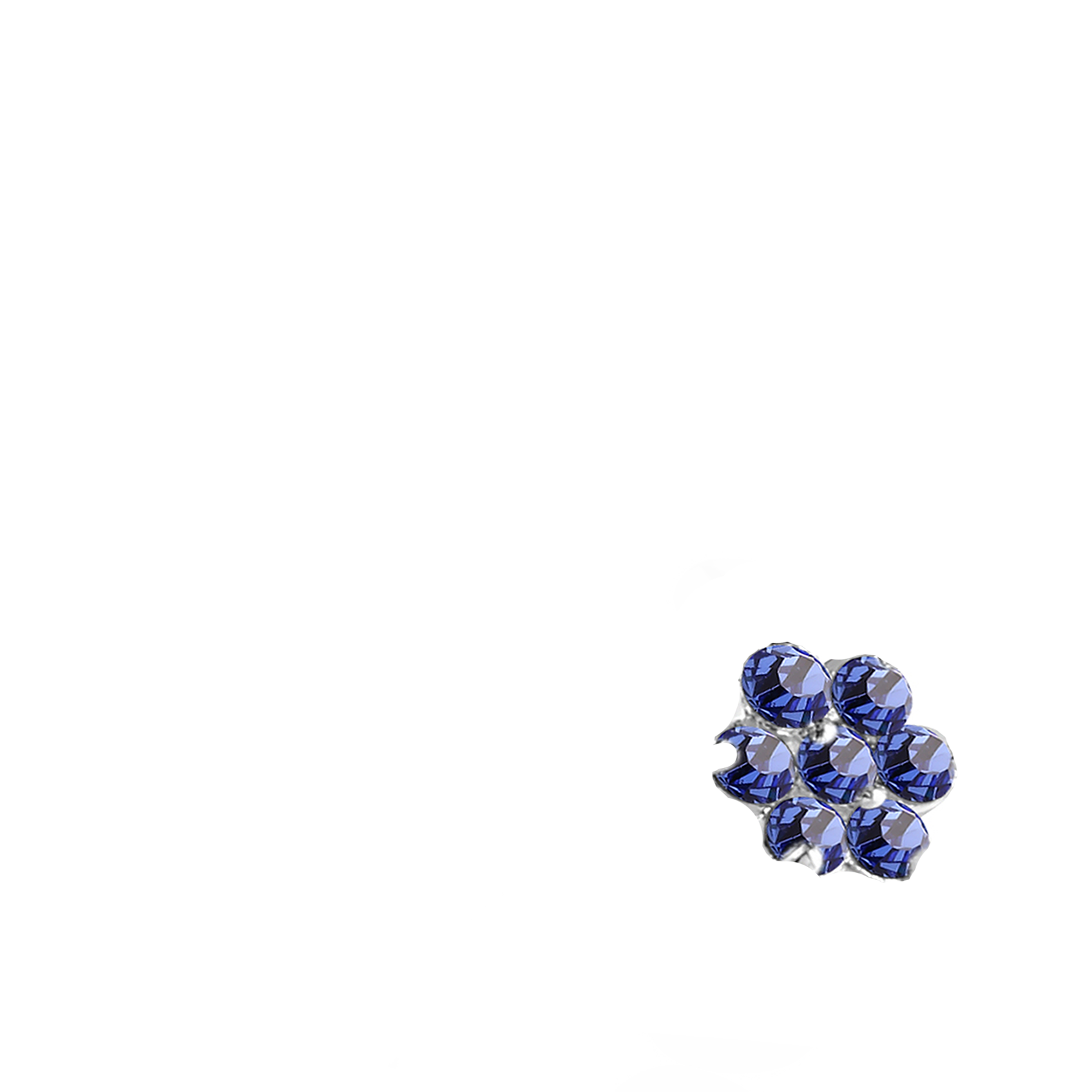 surgical-steel-sterling-silver-nose-hugger-stud-flower-cz-NS78-D1648-sapphire