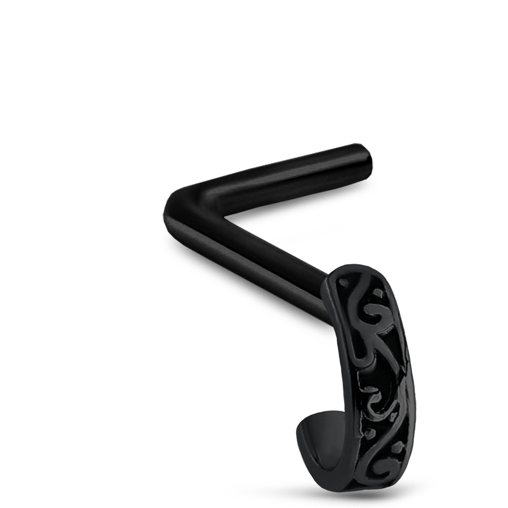 Tribal Nose Hugger 316L Surgical Steel 20G