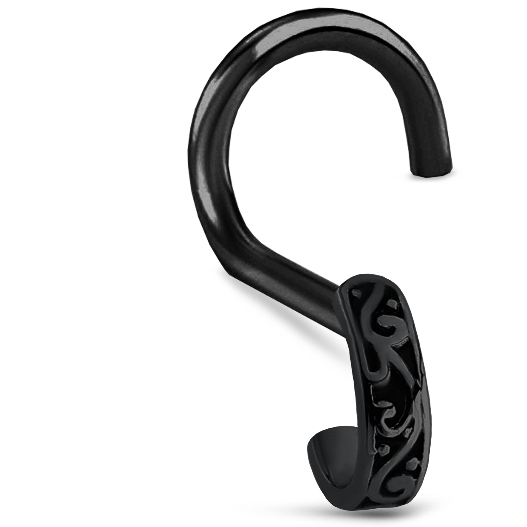 Tribal Nose Hugger 316L Surgical Steel 20G