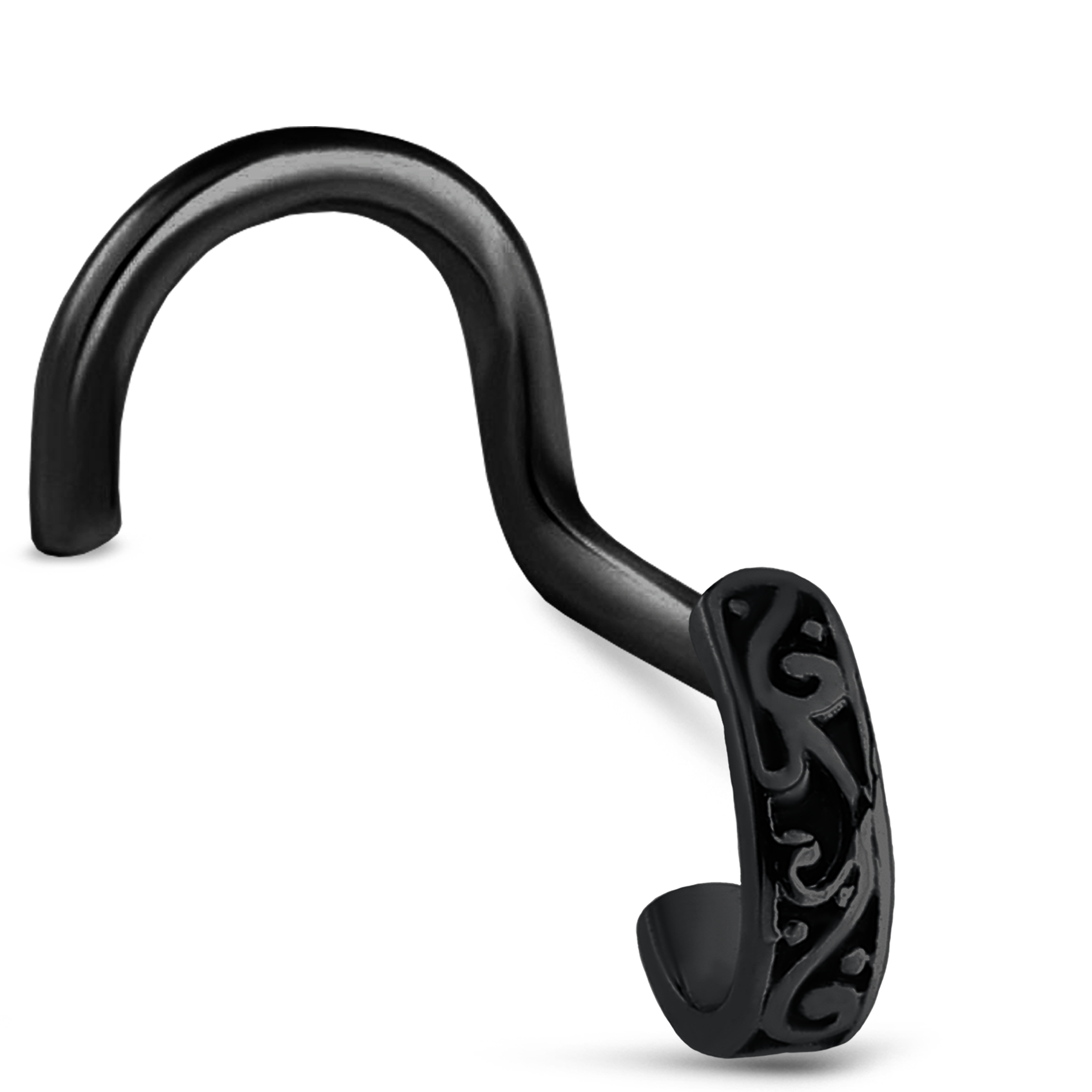 Tribal Nose Hugger 316L Surgical Steel 20G