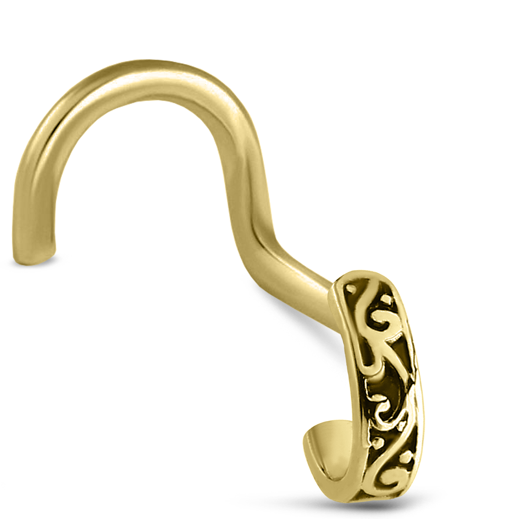 Tribal Nose Hugger 316L Surgical Steel 20G