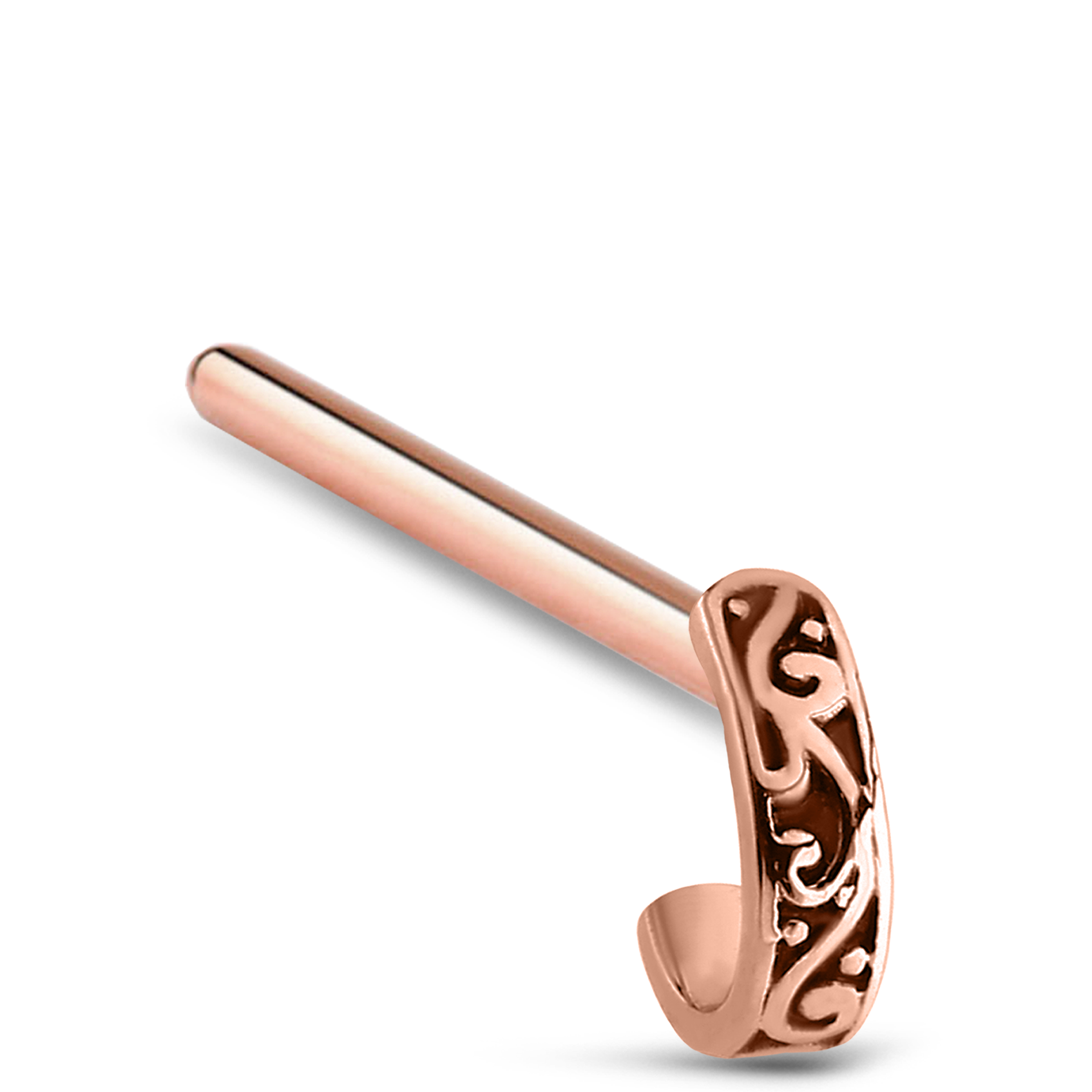 Tribal Nose Hugger 316L Surgical Steel 20G