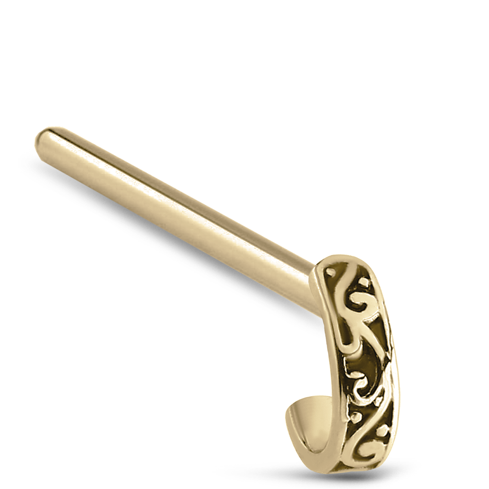 Tribal Nose Hugger 316L Surgical Steel 20G