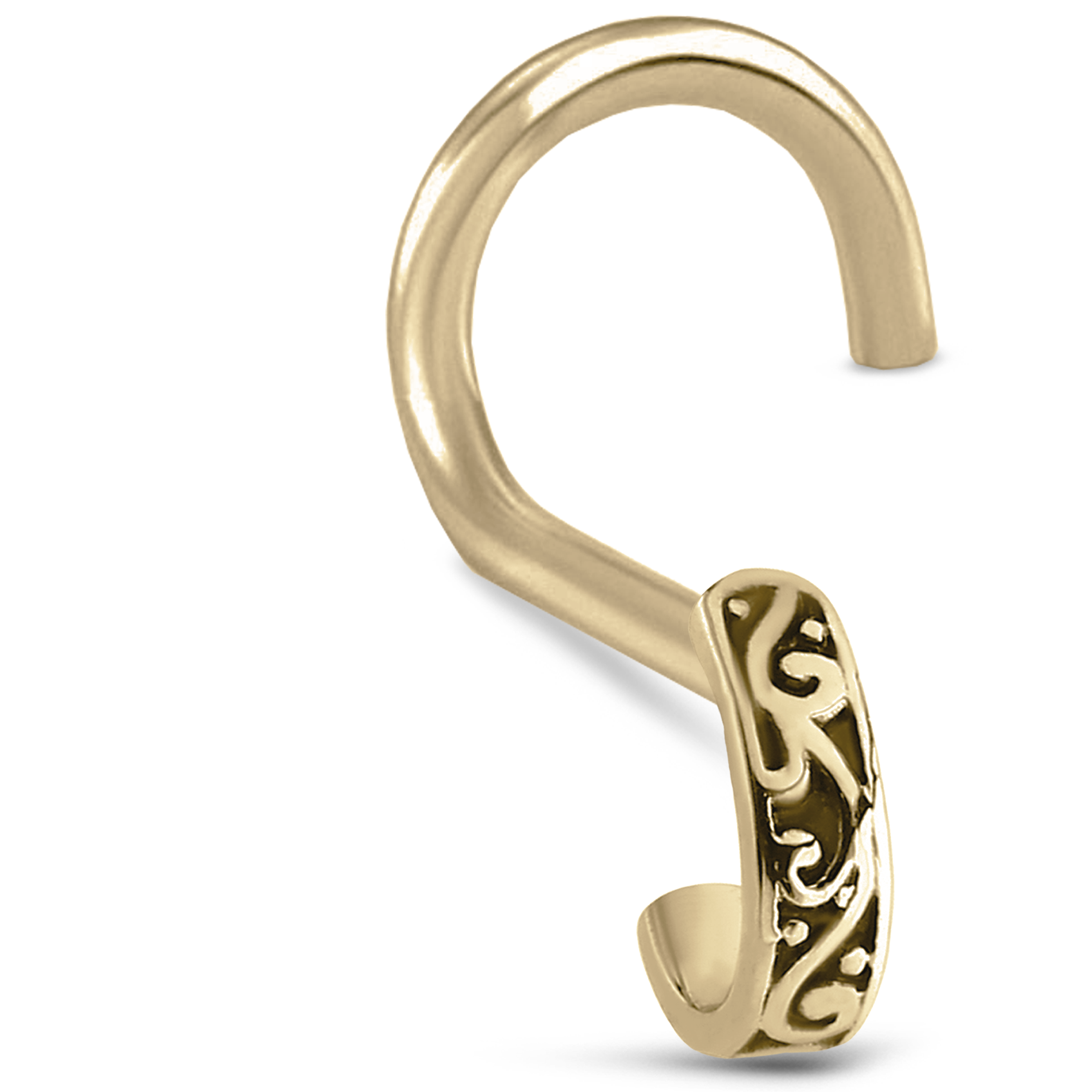 Tribal Nose Hugger 316L Surgical Steel 20G