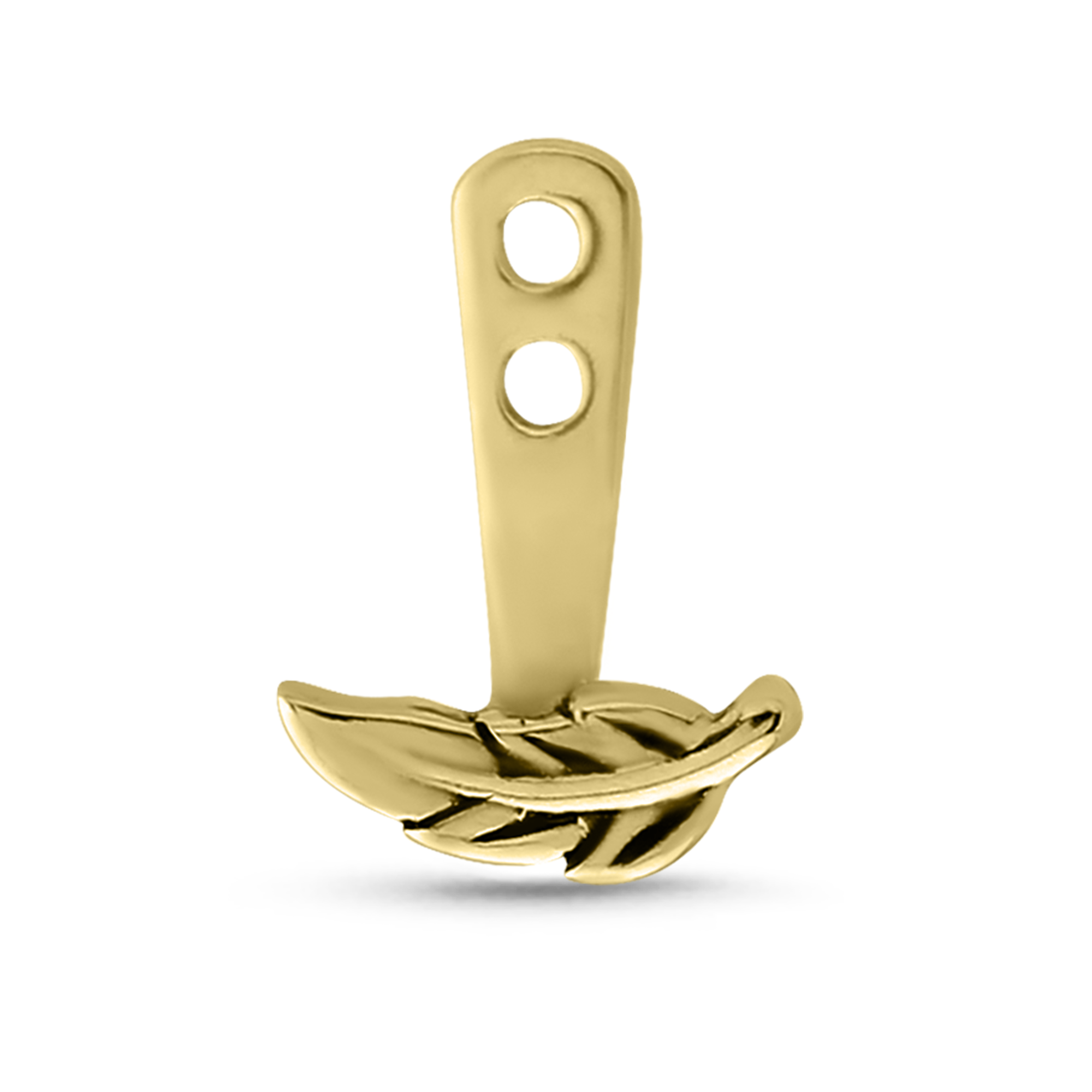 Feather Ear Jacket Earrings Cartilage Tragus Labret 316L Surgical Steel