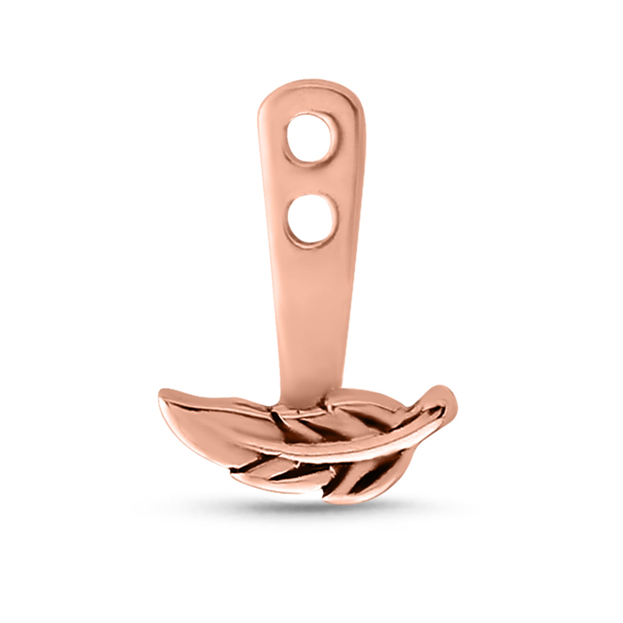 Feather Ear Jacket Earrings Cartilage Tragus Labret 316L Surgical Steel