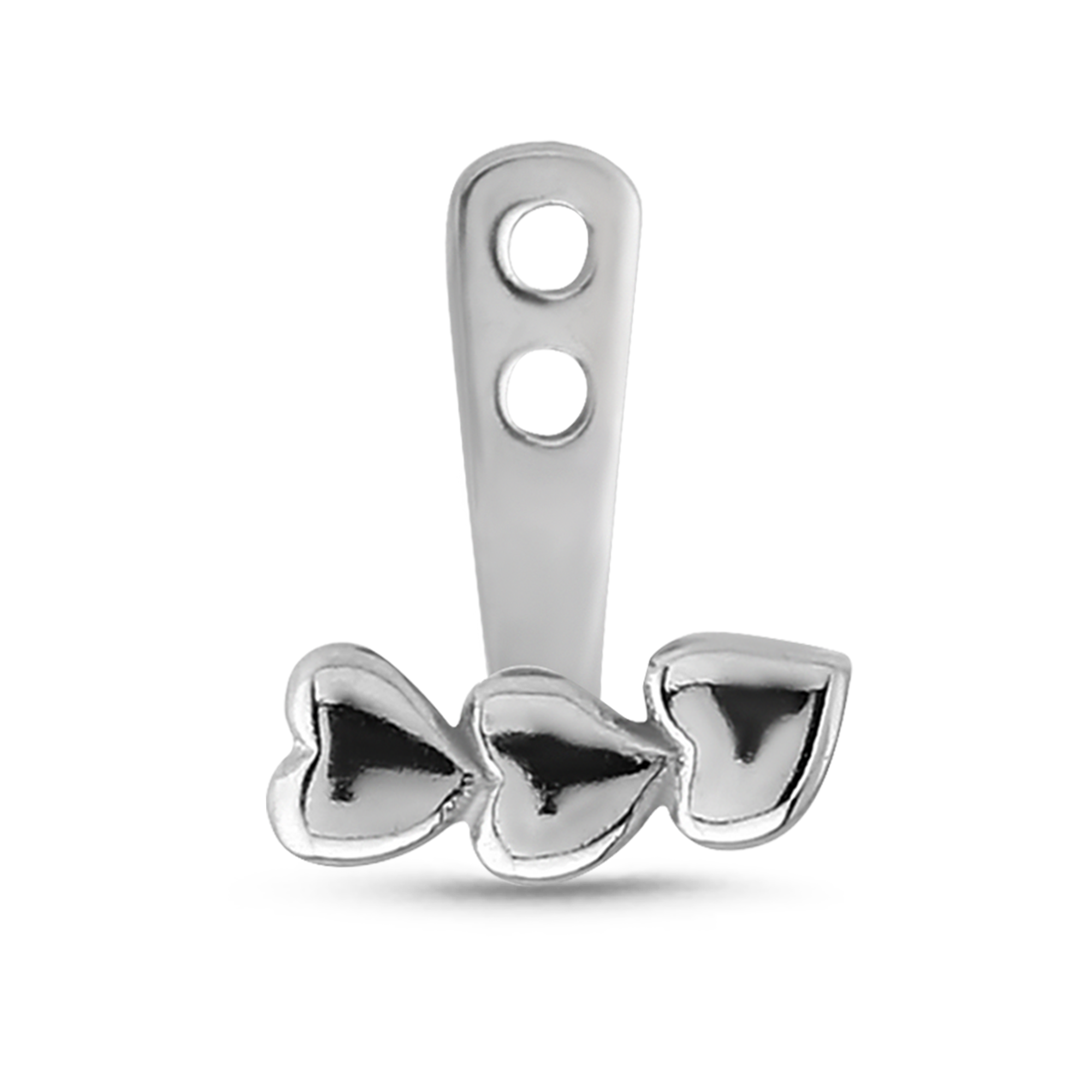 Hearts Tragus Ear Jacket Cartilage Labret Right Left 316L Surgical Steel