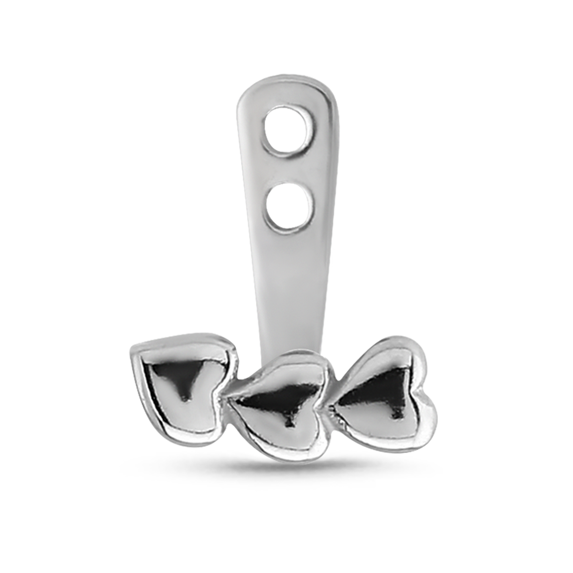 Hearts Tragus Ear Jacket Cartilage Labret Right Left 316L Surgical Steel